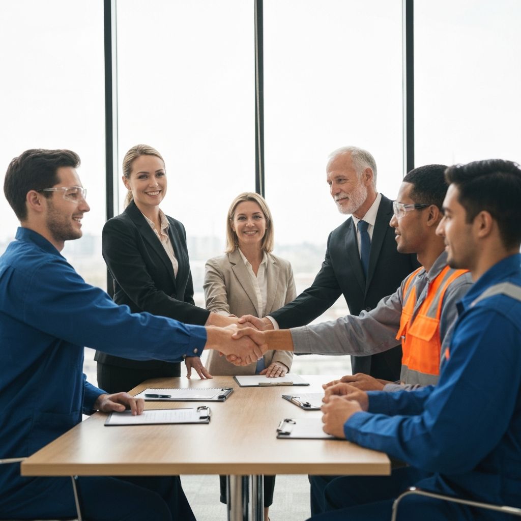 SRS team meeting with industrial partners